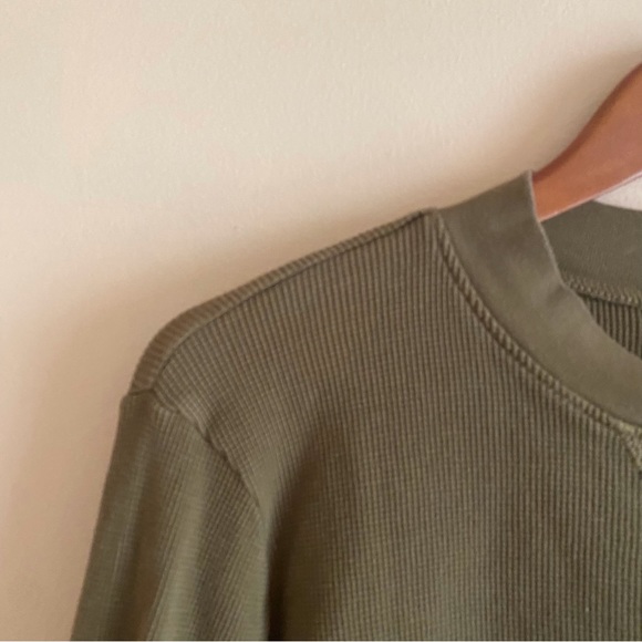 Mate The Label Woman Size L Long Sleeve Cropped Crew Neck Thermal Shirt Organic - Picture 5 of 14